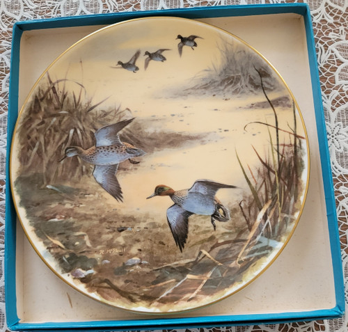 Set of 12 game and feather hunting plates