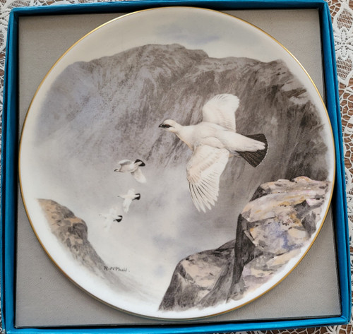 Set of 12 game and feather hunting plates