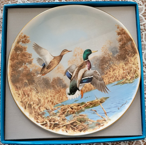 Set of 12 game and feather hunting plates