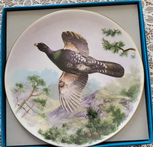Set of 12 game and feather hunting plates
