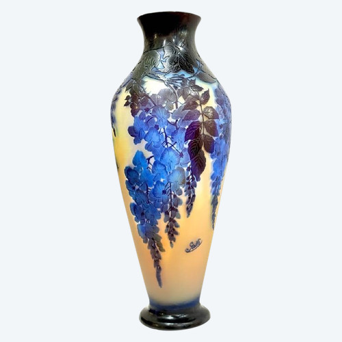 Emile Gallé Monumental Vase "Wistéria"