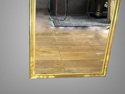ANTIQUE ALSATIAN MIRROR IN GILDED WOOD (SUPERB GOLD GILDING) FROM THE 50'S