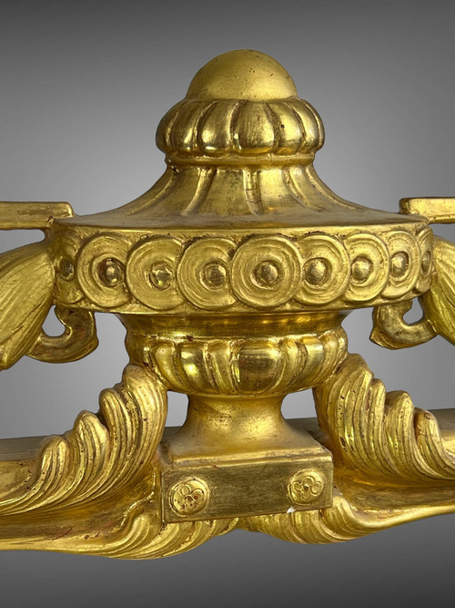 ANTIQUE ALSATIAN MIRROR IN GILDED WOOD (SUPERB GOLD GILDING) FROM THE 50'S