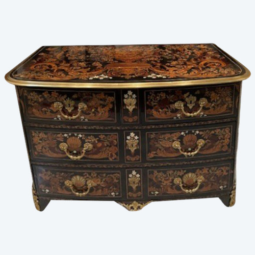 Commode d'époque Louis XIV dites "au jasmin" et  attribuée a PIERRE GOLE