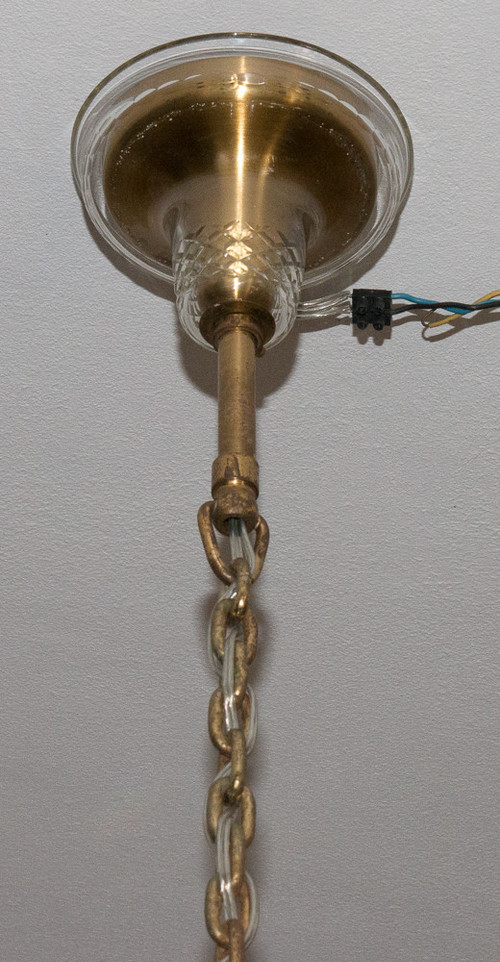 Grande lampadario Marie-Thérèse in cristallo di Boemia anni '20