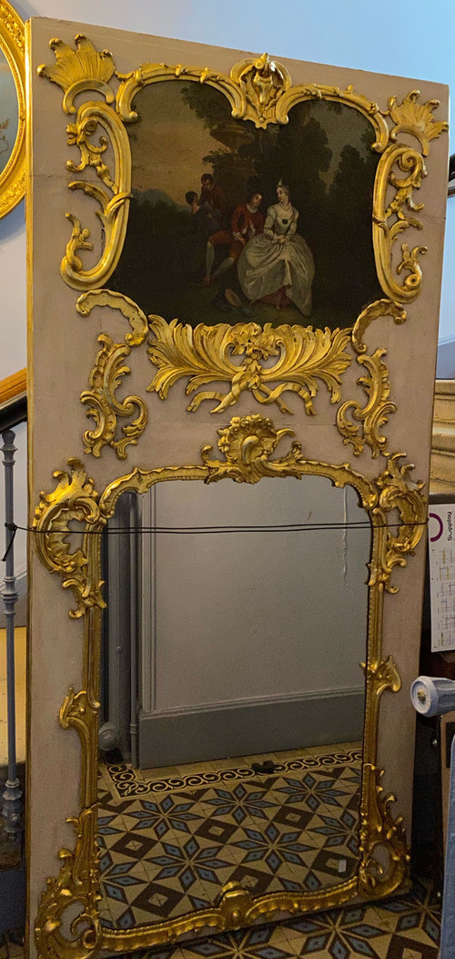 Large Louis XV overmantel