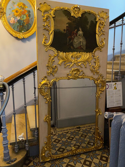 Large Louis XV overmantel