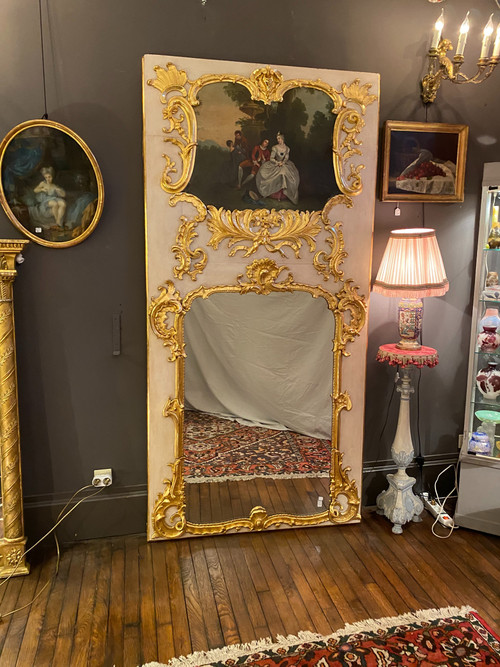 Large Louis XV overmantel