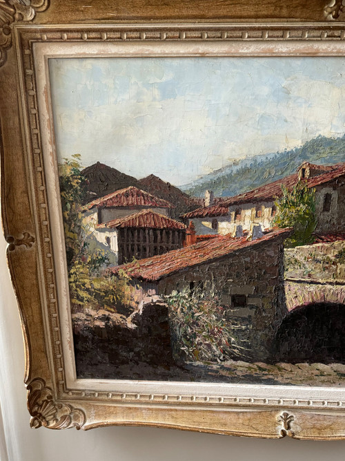 Table view of Village in the Basque Country