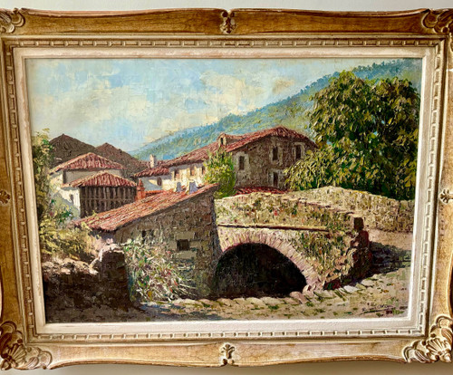Table view of Village in the Basque Country