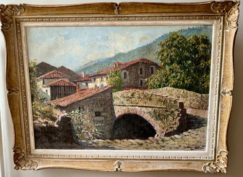 Table view of Village in the Basque Country