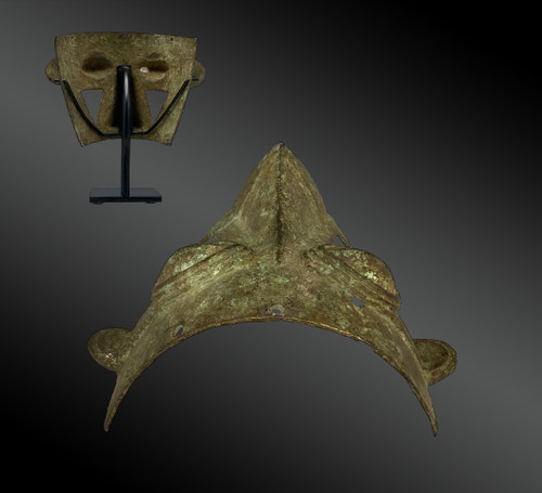 FACE HALF-MASK Probably Kuba culture, Zaire First half of the 20th century