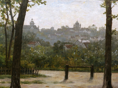 École FRANÇAISE circa 1880, Vue de Provins