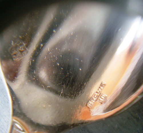 9 Ercuis silver-plated moka spoons
