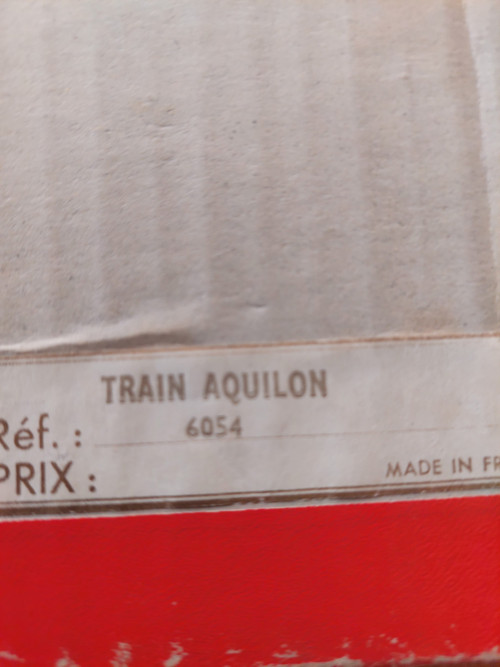 GéGé coffret train électrique L'aquilon  HO SNCF vintage