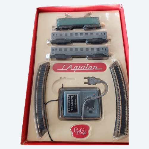 GéGé coffret train électrique L'aquilon  HO SNCF vintage