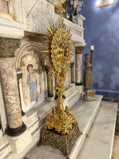 Ostensorio monumentale - Orafi Jamain e Chevron - XIX secolo