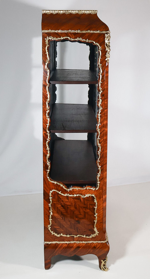 Violet wood display case, Napoleon III period