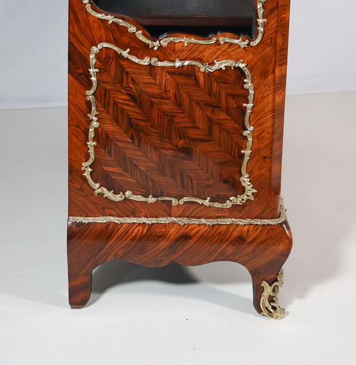 Violet wood display case, Napoleon III period