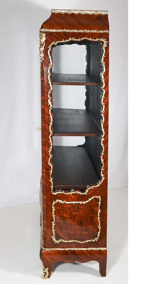 Violet wood display case, Napoleon III period