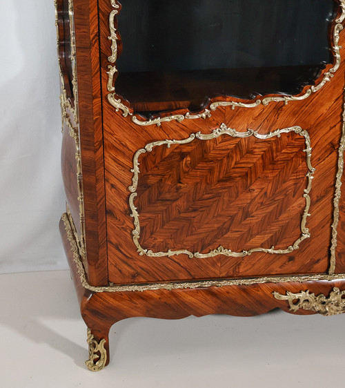 Violet wood display case, Napoleon III period