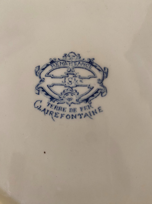 Clairefontaine earthenware plates.