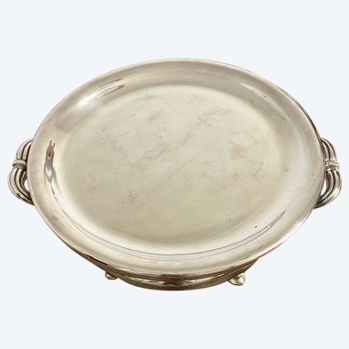 Very beautiful silver plated silver plated plate warmer by Christofle, Napoleon III period