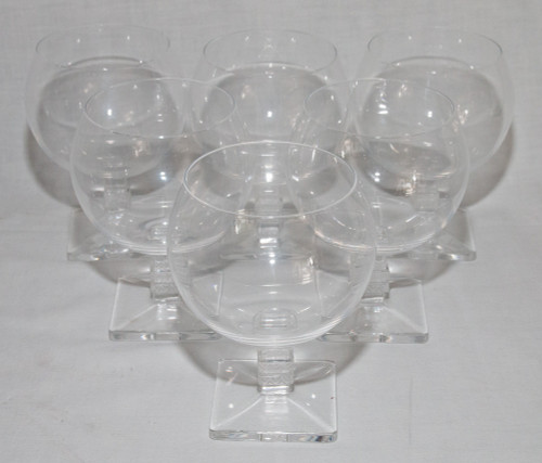  Série De 6 Verres En Cristal Modèle Argos De Lalique 