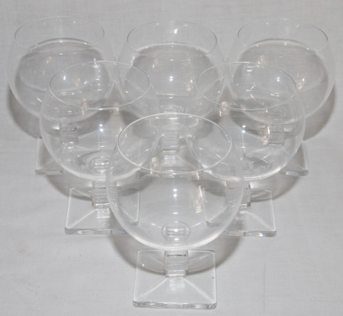  Série De 6 Verres En Cristal Modèle Argos De Lalique 
