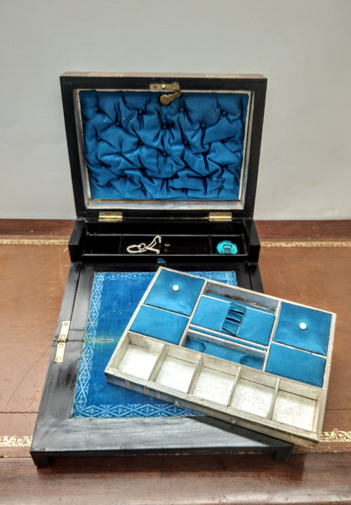 Jewelry box and writing case 
