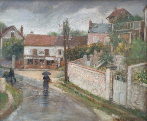 Alfred LAVERGNE - The village of Santeuil in Val-d-Oise