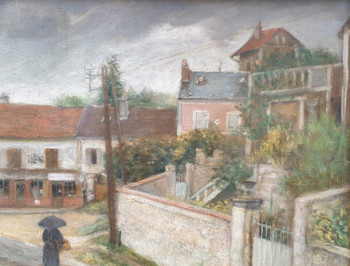 Alfred LAVERGNE - The village of Santeuil in Val-d-Oise