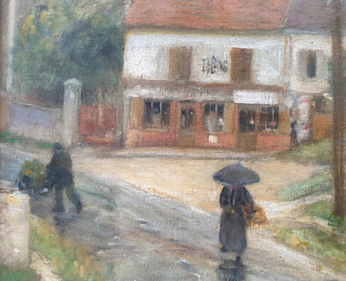 Alfred LAVERGNE - The village of Santeuil in Val-d-Oise
