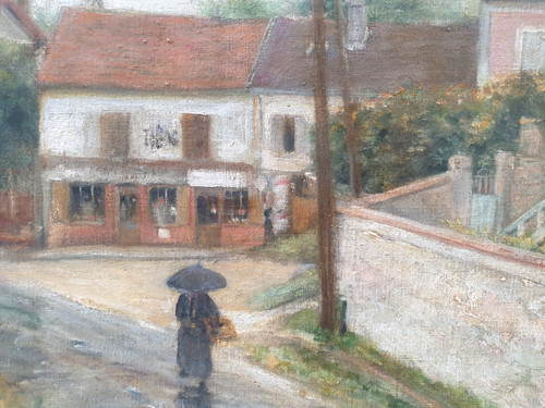 Alfred LAVERGNE - The village of Santeuil in Val-d-Oise