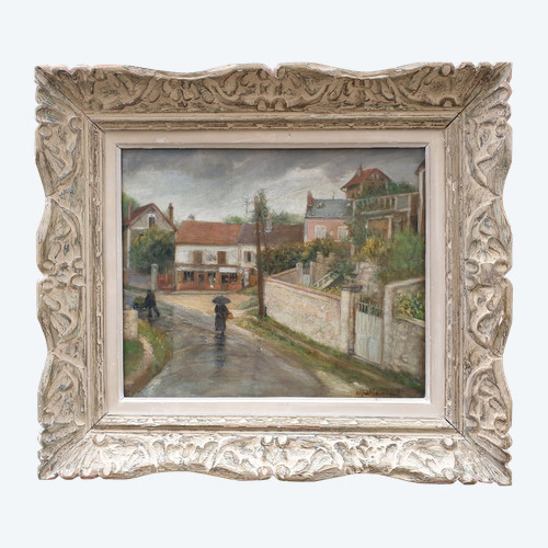 Alfred LAVERGNE - The village of Santeuil in Val-d-Oise