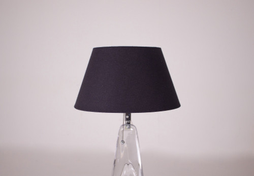 Floor lamps in transparent half crystal.