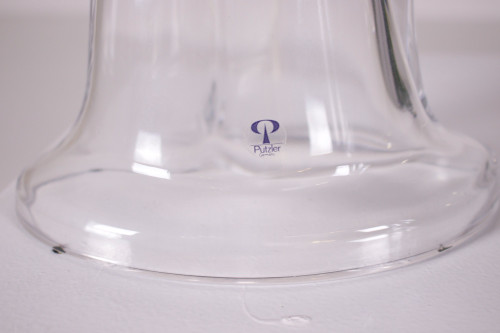 Floor lamps in transparent half crystal.