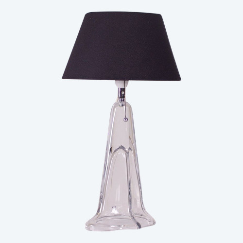 Floor lamps in transparent half crystal.