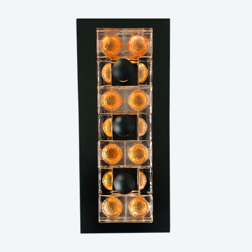Wandleuchte aus Muranoglas von Poliarte, Italien 1970er Jahre