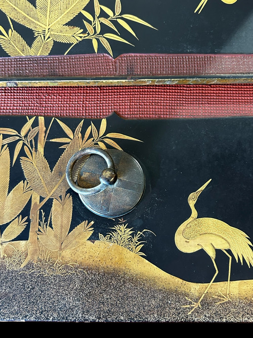 Important Lacquer Box From Japan Meiji Period - 19th Century - Japanese