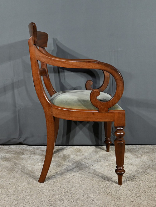Fauteuil à Crosses en Acajou, époque Victorienne, Angleterre – 2ème partie XIXe