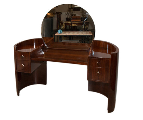 Coiffeuse Et Son Pouf époque Art Déco 