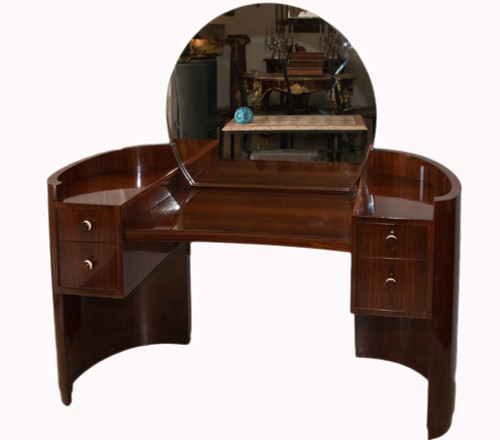 Coiffeuse Et Son Pouf époque Art Déco 