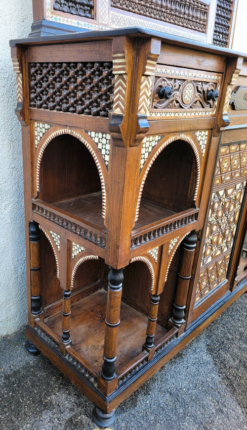 G Parvis, Console + Miroir, école De Madrassa, XIXème Siècle