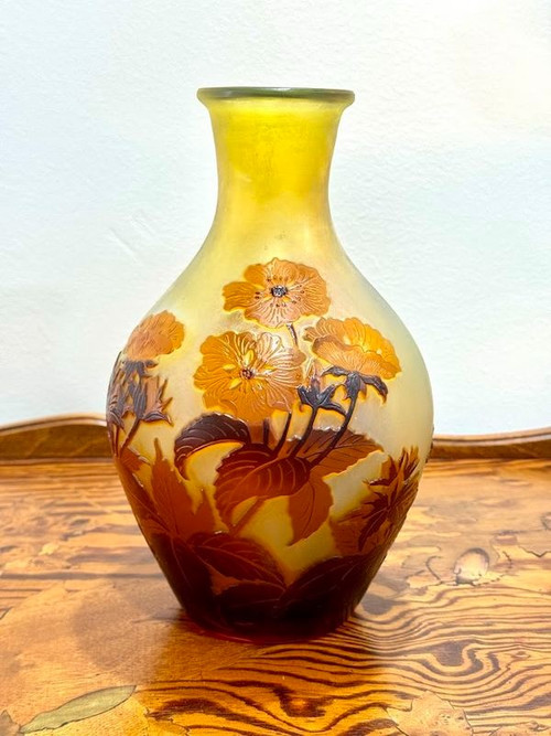 Emile Gallé Vase „Blumendekor“