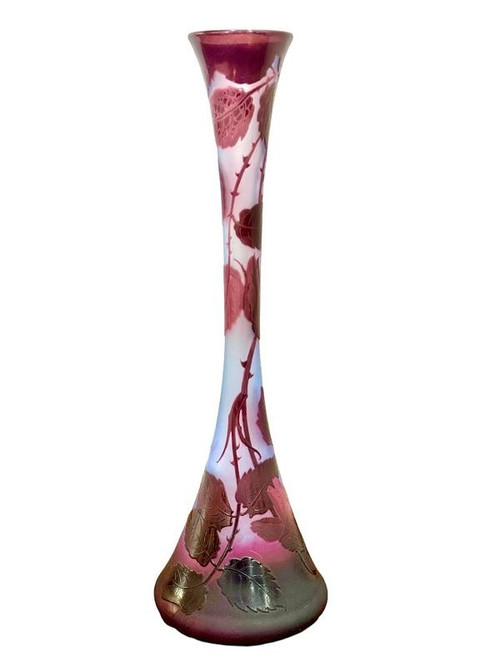 D'argental Soliflore Vase „Aux Roses“