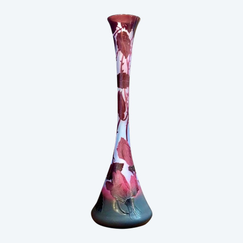 D'argental Soliflore Vase „Aux Roses“