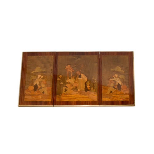 Coiffeuse Style Louis XVI En Marqueterie époque Fin XIXe
