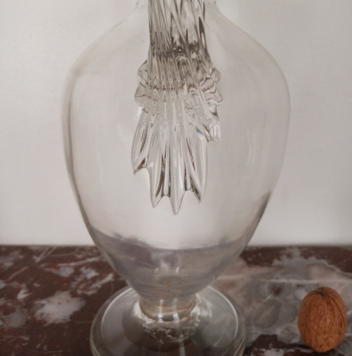 Fine XVIII secolo - grande vaso a balaustro neoclassico in vetro soffiato - Luigi XVI