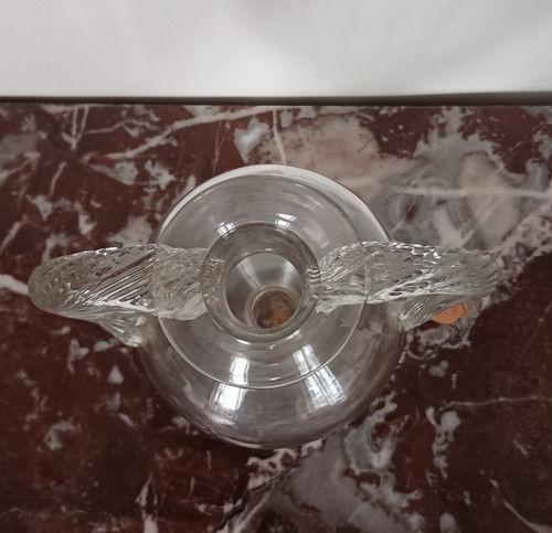Fine XVIII secolo - grande vaso a balaustro neoclassico in vetro soffiato - Luigi XVI